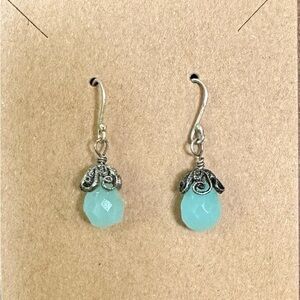 BLUE STONE EARRINGS